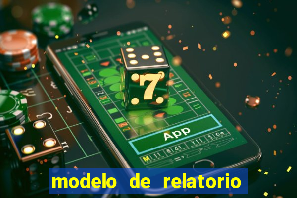 modelo de relatorio de estagio cruzeiro do sul